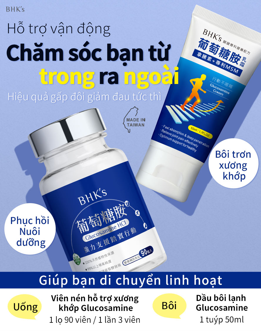 giảm đau nhức xương khớp, tăng tính linh động